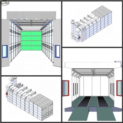 220V Βιομηχανική Αμαξοκίνητο Σπρέι Booth με Φιλτράρισμα Φύλακα και εξαεριστικό ανεμιστήρα