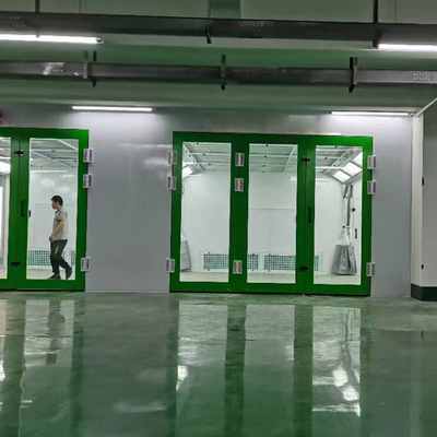 48 LED λαμπτήρες και ανεμιστήρας εξάτμισης 7,5 kW CE Εγκριθείσα θήκη ψεκασμού για βαφή αυτοκινήτων