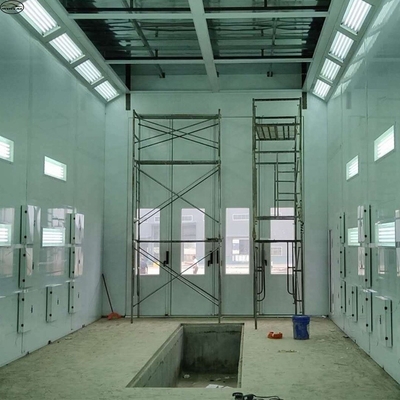 Βάθρο ψεκασμού 220V 39KW με φως LED και ανεμιστήρες 11KW
