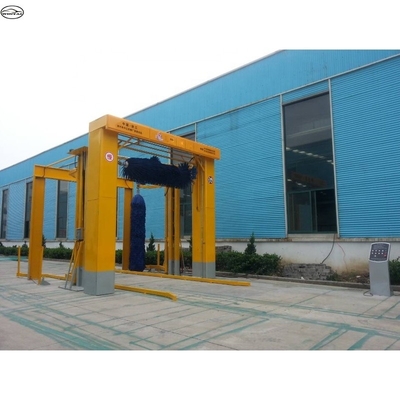 Δύο πλευρικές βούρτσες 14kw Τύπος καναλιού Αυτοματοποιημένο πλυντήριο λεωφορείων για ενδελεχή καθαρισμό