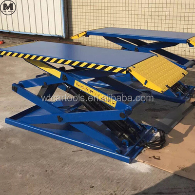 61"/1550mm μήκος πλατφόρμας 3 τόνους φορητό ανελκυστήρα αυτοκινήτου με διπλό κύλινδρο