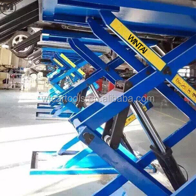 61"/1550mm μήκος πλατφόρμας 3 τόνους φορητό ανελκυστήρα αυτοκινήτου με διπλό κύλινδρο