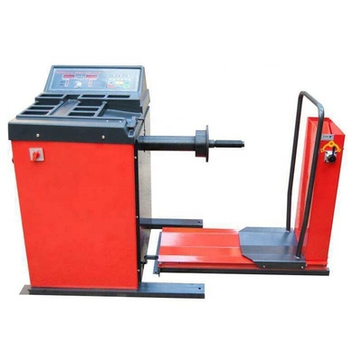 10S Κόκκινο 200KG 1400mm Truck Wheel Balancer 220V για ισορροπία τεσσάρων τροχών