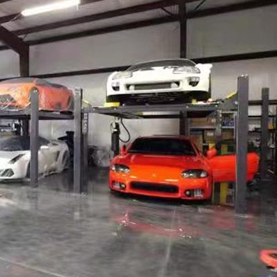 Four Post Parking Lift for Vehicle Elevator 12 Units Loading Qty Low Maintenance Cost