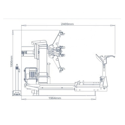 2300mm Διαμέτρου Τελαστικό Τροχαίου 3KW Δύναμη κινητήρα 380V 60HZ
