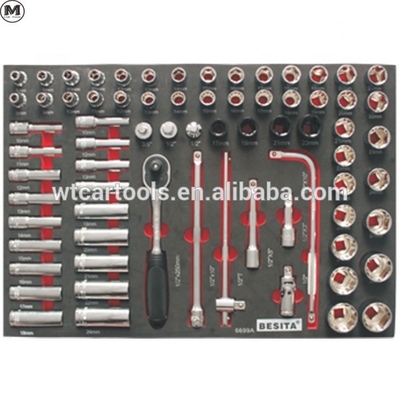 400pcs γκαράζ εργαλεία φορτηγό σετ μεγάλης χωρητικότητας με 8 συρτάρια 5pcs τροχούς