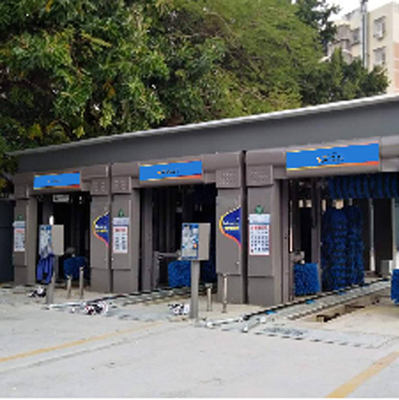 Τύπος σήραγγας Αυτοματοποιημένο πλυντήριο αυτοκινήτων με 14 βούρτσες EVA βούρτσες Αυτοματοποιημένο εξοπλισμό πλυντηρίου αυτοκινήτων