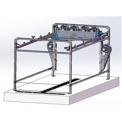 Ενιαίο άγγιγμα χωρίς άγγιγμα εξοπλισμός πλύσης αυτοκινήτων με 6 στεγνωτήρες και 8m Lx5mm σιδηροτροχιά μέγεθος άγγιγμα χωρίς άγγιγμα αυτόματο σύστημα ανάκτησης νερού πλύσης αυτοκινήτου