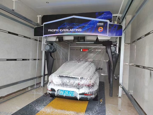 6 στεγνωτήρες αέρα Αυτοματοποιημένο μηχάνημα πλύσης αυτοκινήτου χωρίς άγγιγμα 24ωρη εξυπηρέτηση Πλήρως αυτόματο σύστημα πλύσης αυτοκινήτου 100-130 bar Rollover