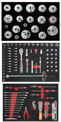 128pcs Λύση εργαλείων σταθμού πετρελαίου Σχήμα μπολ πετρελαίου Grid Κλειδί Εργαλείου Κρατητή Σετ Φιλτράριος πετρελαίου Κλειδί Εγκατάσταση για την συντήρηση αυτοκινήτου