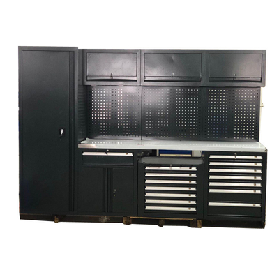 Κινητός Μεγάλος Νέος Μαύρος Πάγκος Εργασίας Γκαράζ / για Συνδυασμό Εργαστηρίου από Ατσάλι με Ντουλάπι Εργαλείων