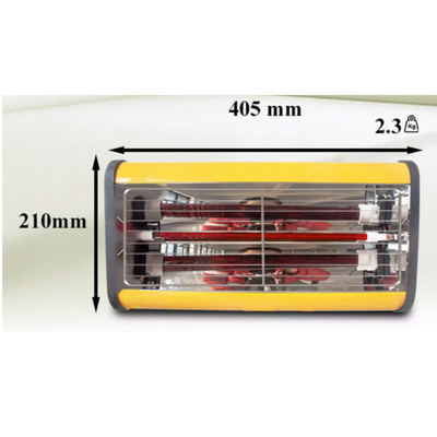 Φορητός λαμπτήρας ψησίματος βαφής υπερύθρων Εξοπλισμός σκλήρυνσης βαφής αυτοκινήτων Φώτα ψησίματος