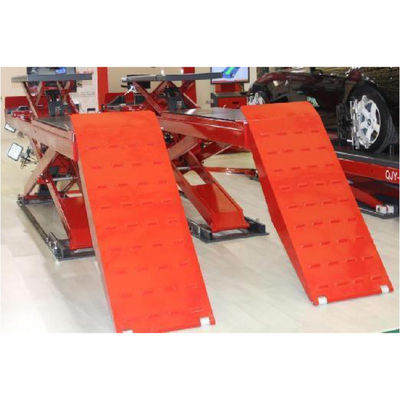 Σχήμα Y κάθετη άνοδος ψαλίδι αυτοκινητοκινητήρα ανελκυστήρας για ευθυγράμμιση τροχών ανελκυστήρας βαρέος φόρος 11 κυλίνδρων ανυψωτική ικανότητα 5500kgs