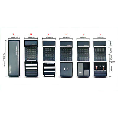 Συνδυασμός εργαλείων συντήρησης αυτοκινήτων, ντουλάπι εργαλείων