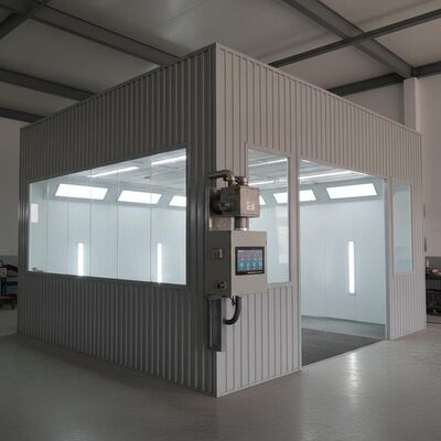 300 mm Steel Structure Automotive Painting Booth με καυστήρα ντίζελ G10 και ψηφιακό πίνακα ελέγχου